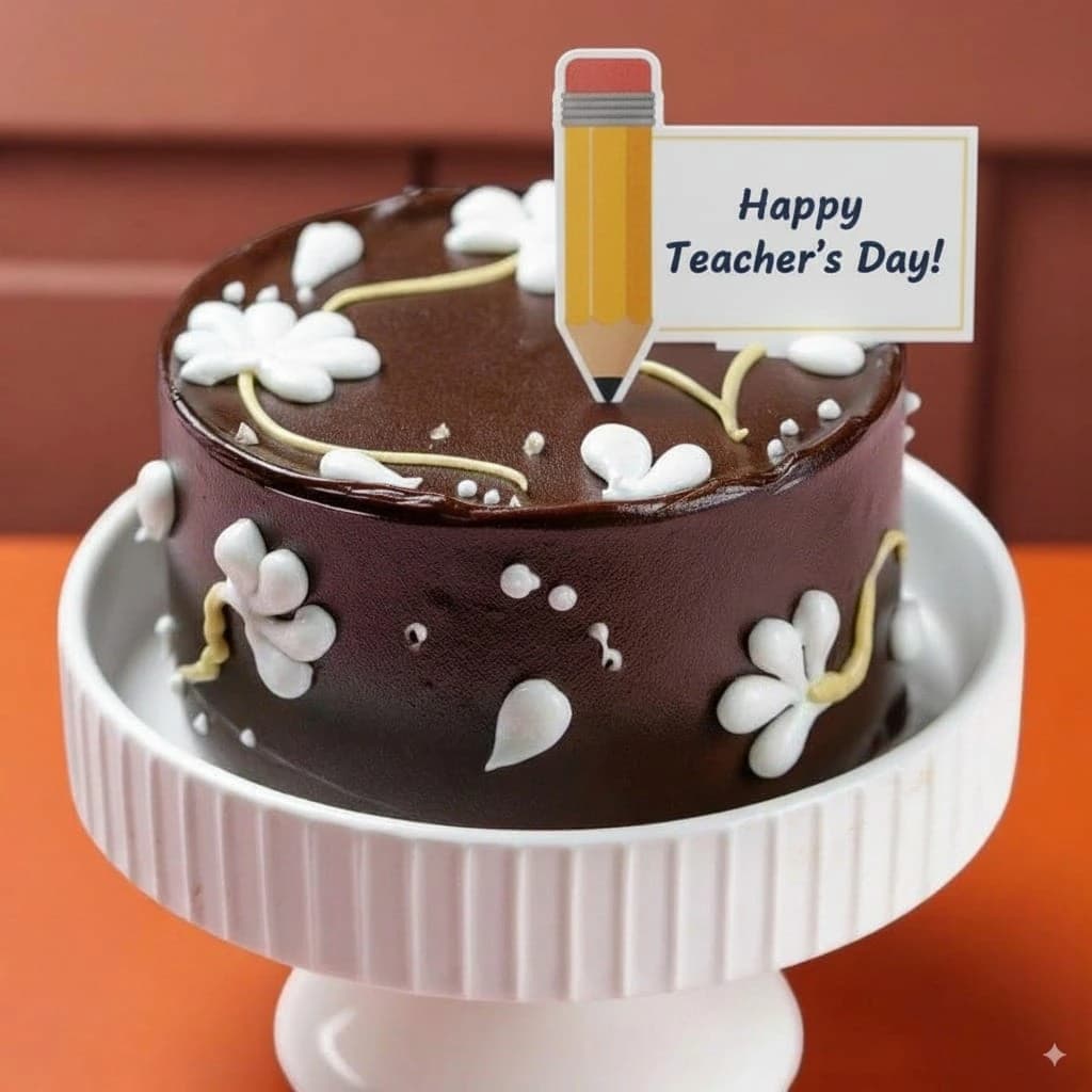 Teacher's Day Pure Chocolate Cake [Medium]