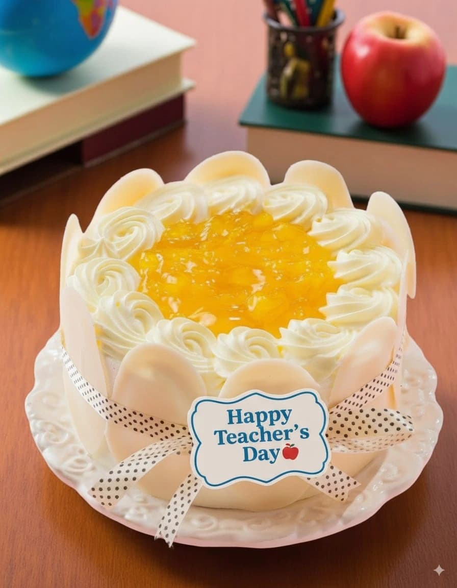 Teacher's Day Fresh Pineapple Cake