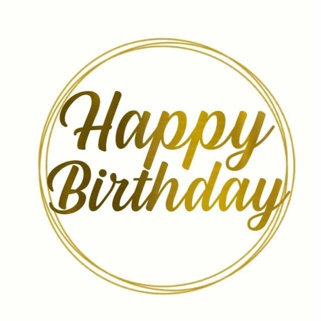 Happy Birthday Cake Topper