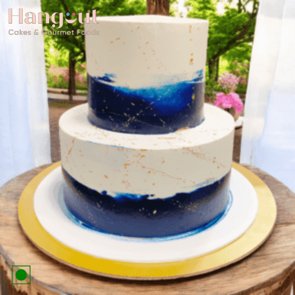 Glorious 2 Tier Wedding  Cake