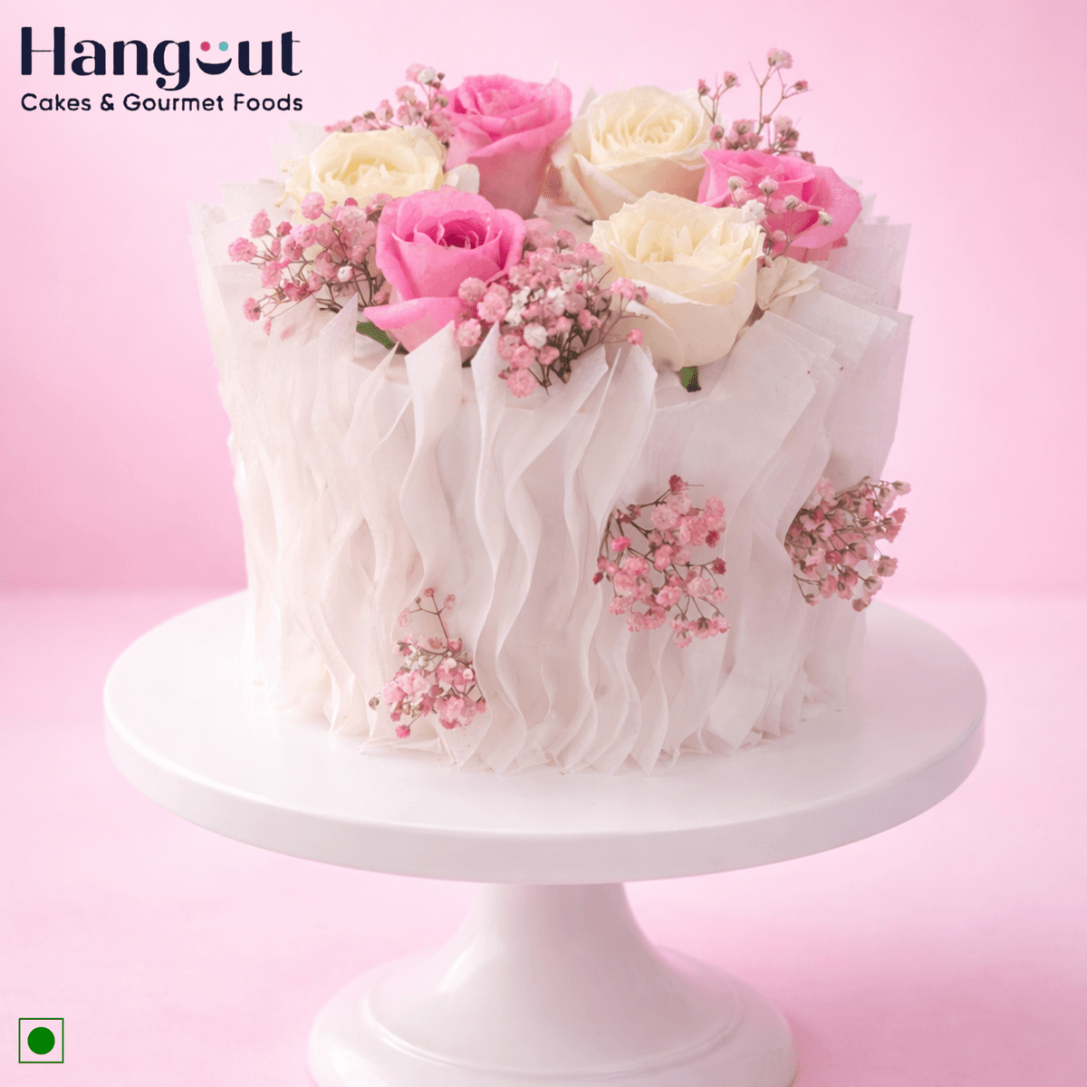 Blush Petal Wafer Cake