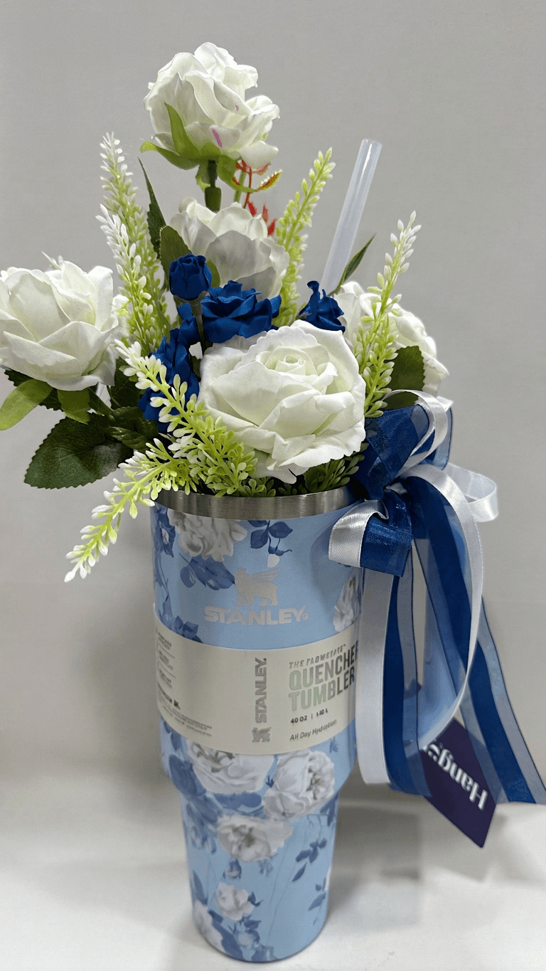 Blue Floral Stan Flower Bouquet