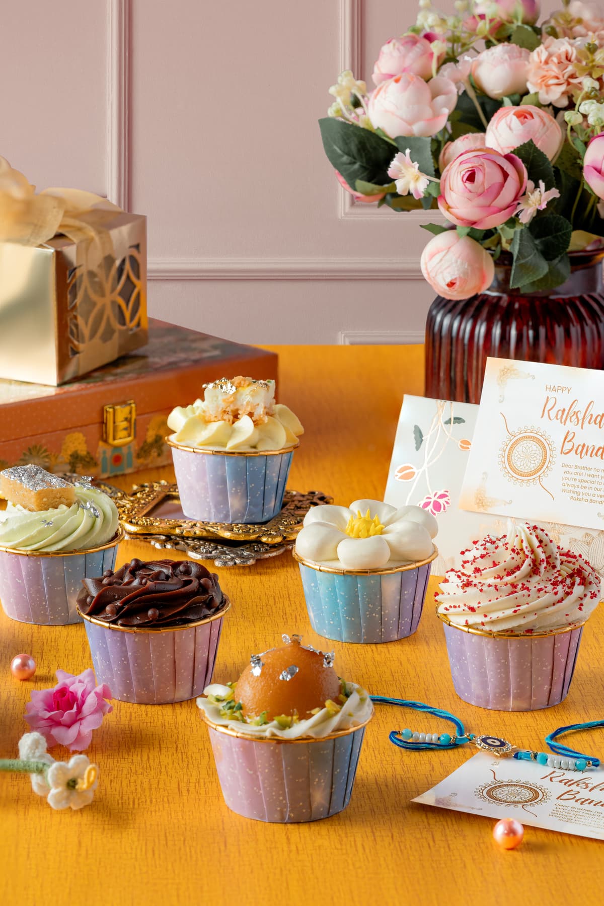 Rakhi Special Mithai Cupcakes Collection (Set of 2)