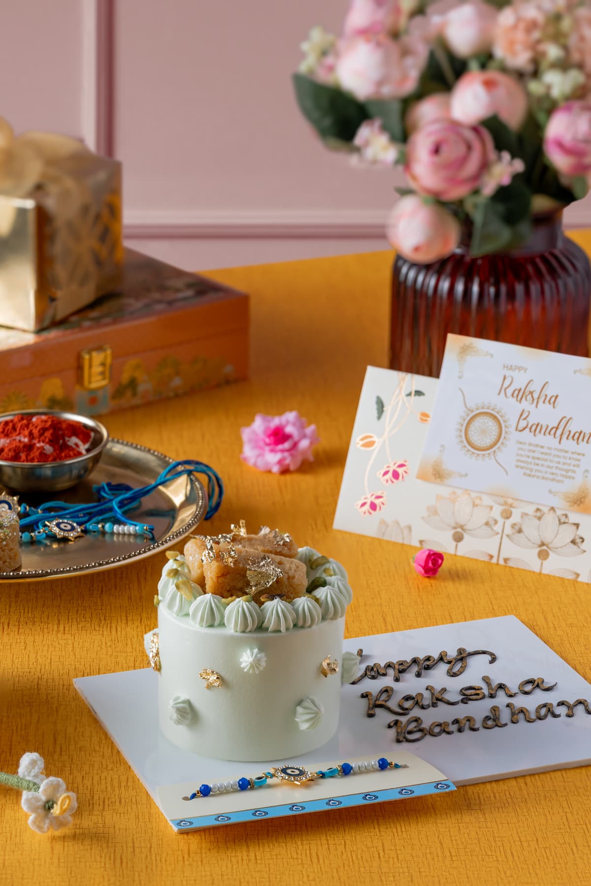 Milk Malai mithai mini cake