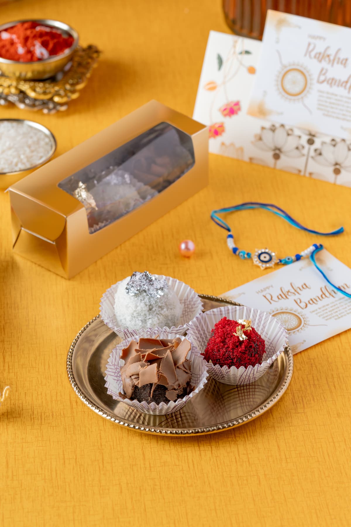 Brownie Laddoo Box Rakhi Special