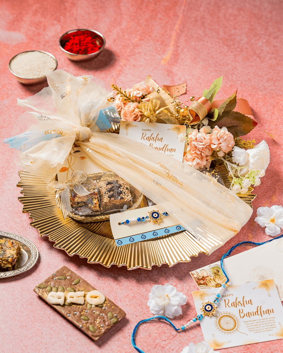 Pooja Thali Rakhi Gift Hamper