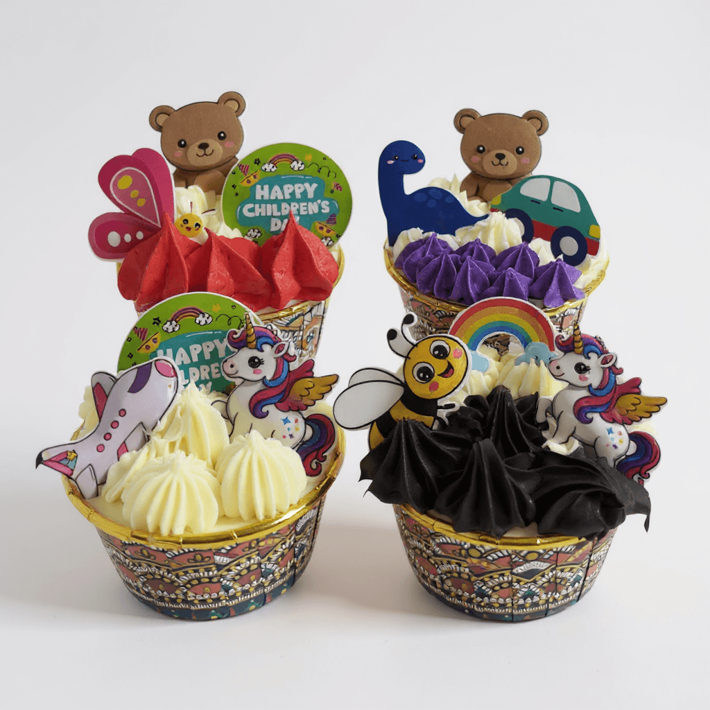 Children's Day Cupcake Box Of 4