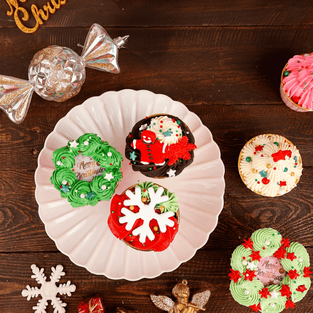 Christmas Special Cupcakes Box of 2