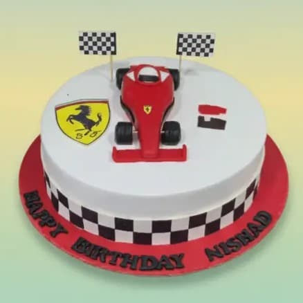 F1 Themed Birthday Cake