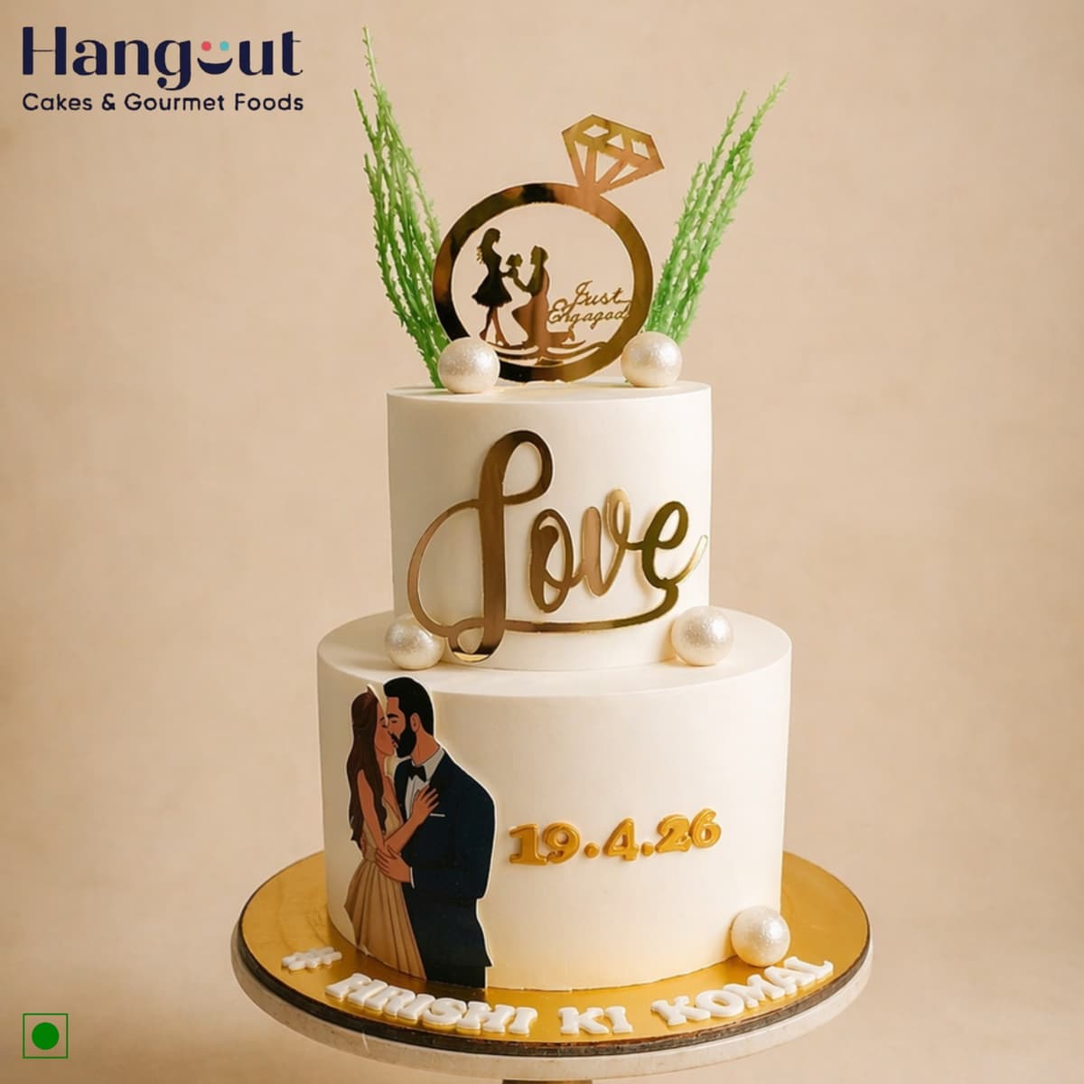 Forever Love Tier Cake