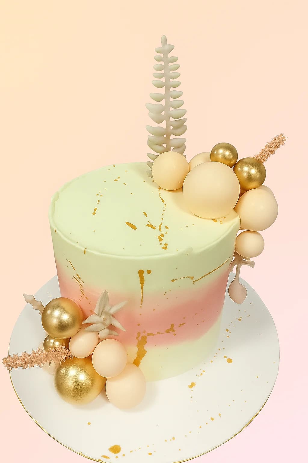 Golden Aura Designer Cake