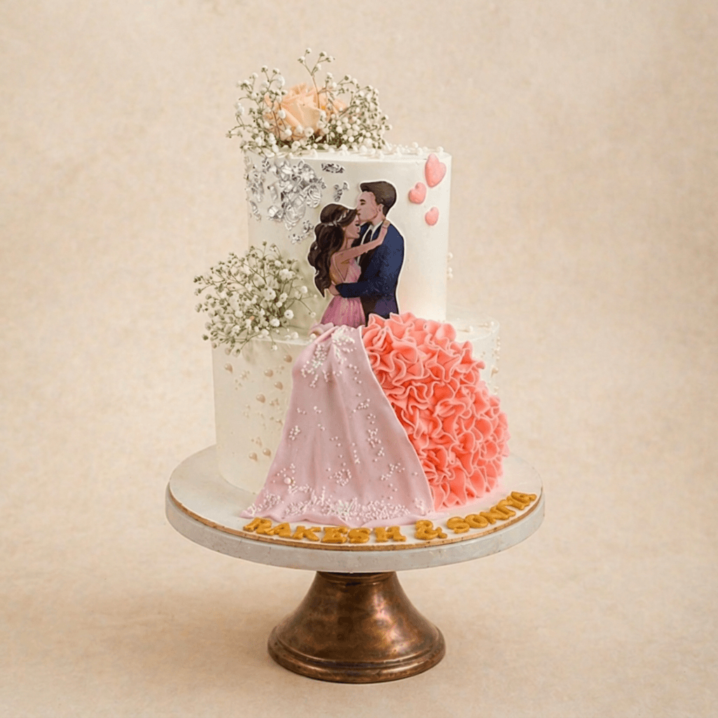 Happily Us Customized Cake
