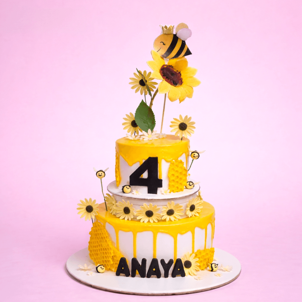 Honey Bee Theme Cake