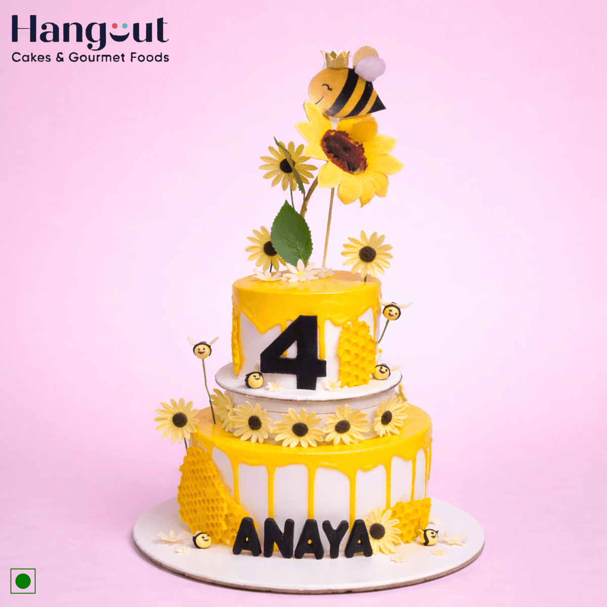Honey Bee Theme Cake