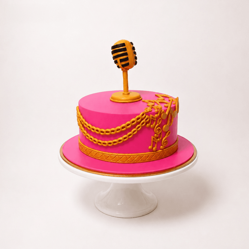 Mic Drop Celebration Customization Cake