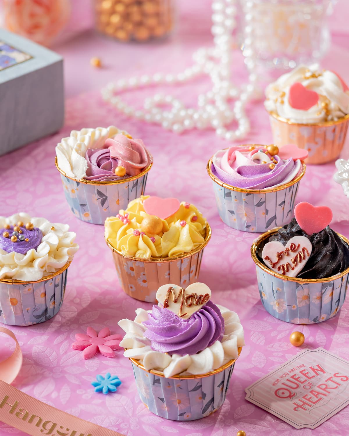 Mother's Day Cupcake Collection – Made with Love (Box of 2)
