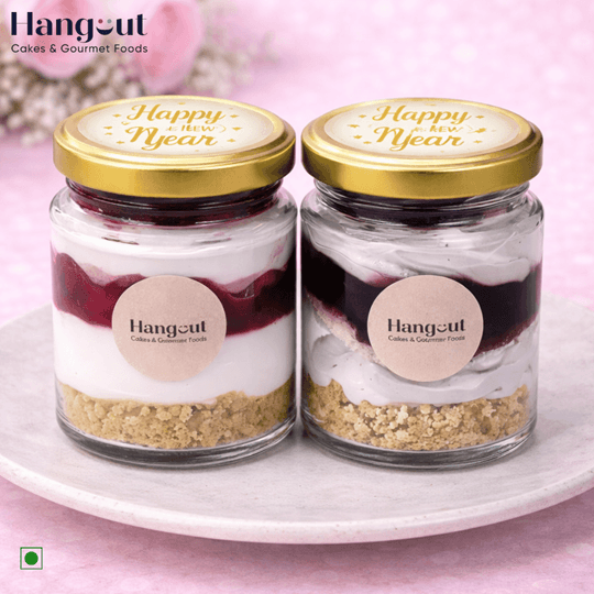 New Year Berry Cheesecake Jar Box of 2
