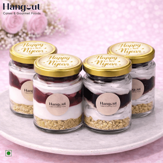 New Year Special Berry Cheesecake Jar Box of 4