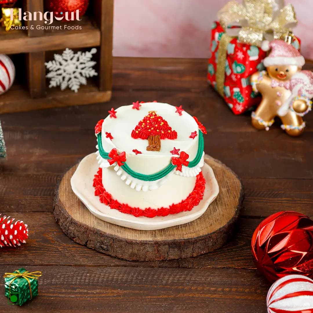 Pineapple Christmas Special Bento Cake