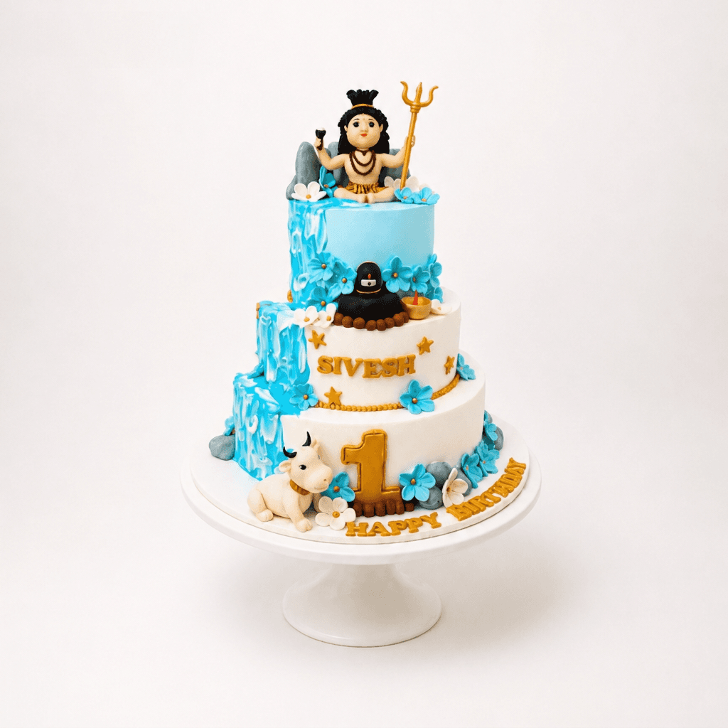 Blue Shiva Dream Customized Cake