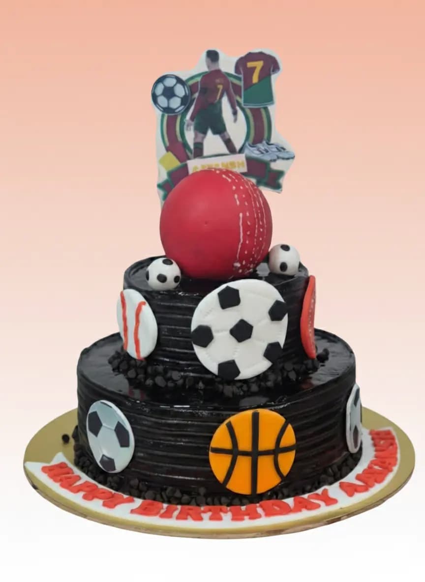 Sports Chocolate Birthday Cake