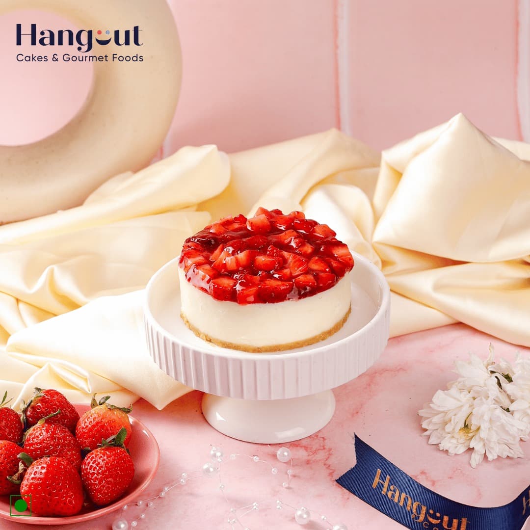Strawberry Baked Cheesecake [Medium]