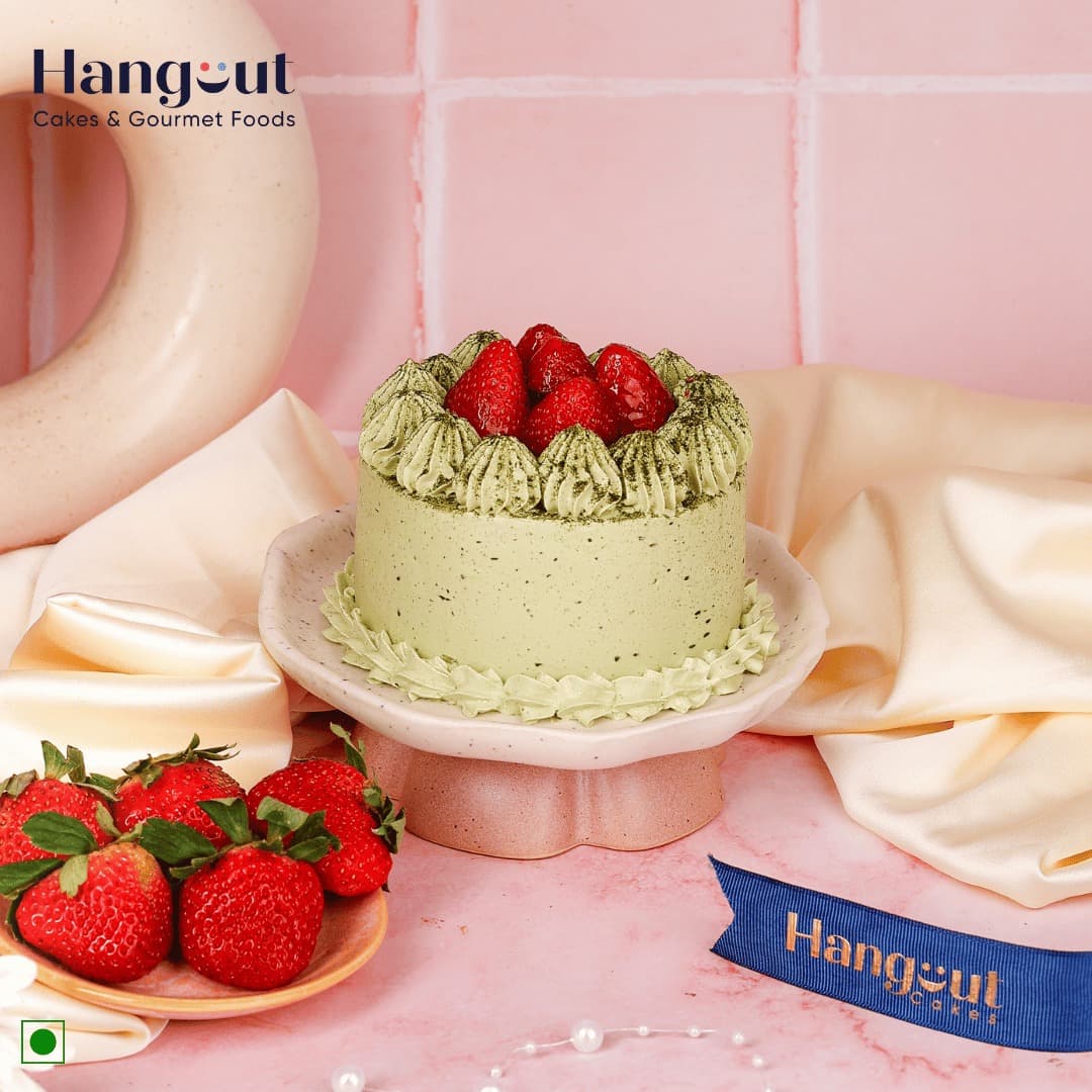 Strawberry Matcha Cake [Medium]