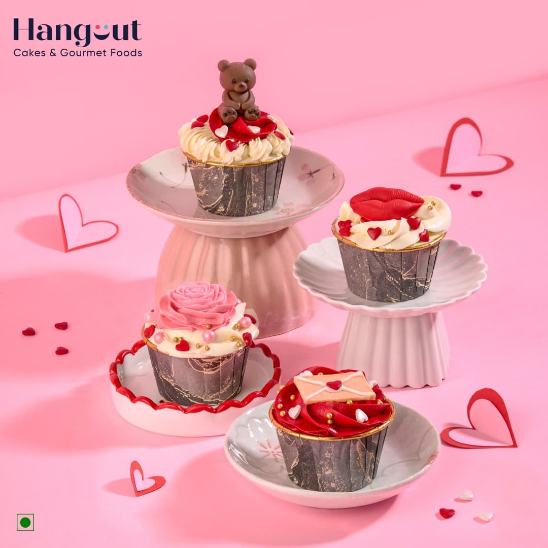 Valentine’s Day Cupcakes Box of Four