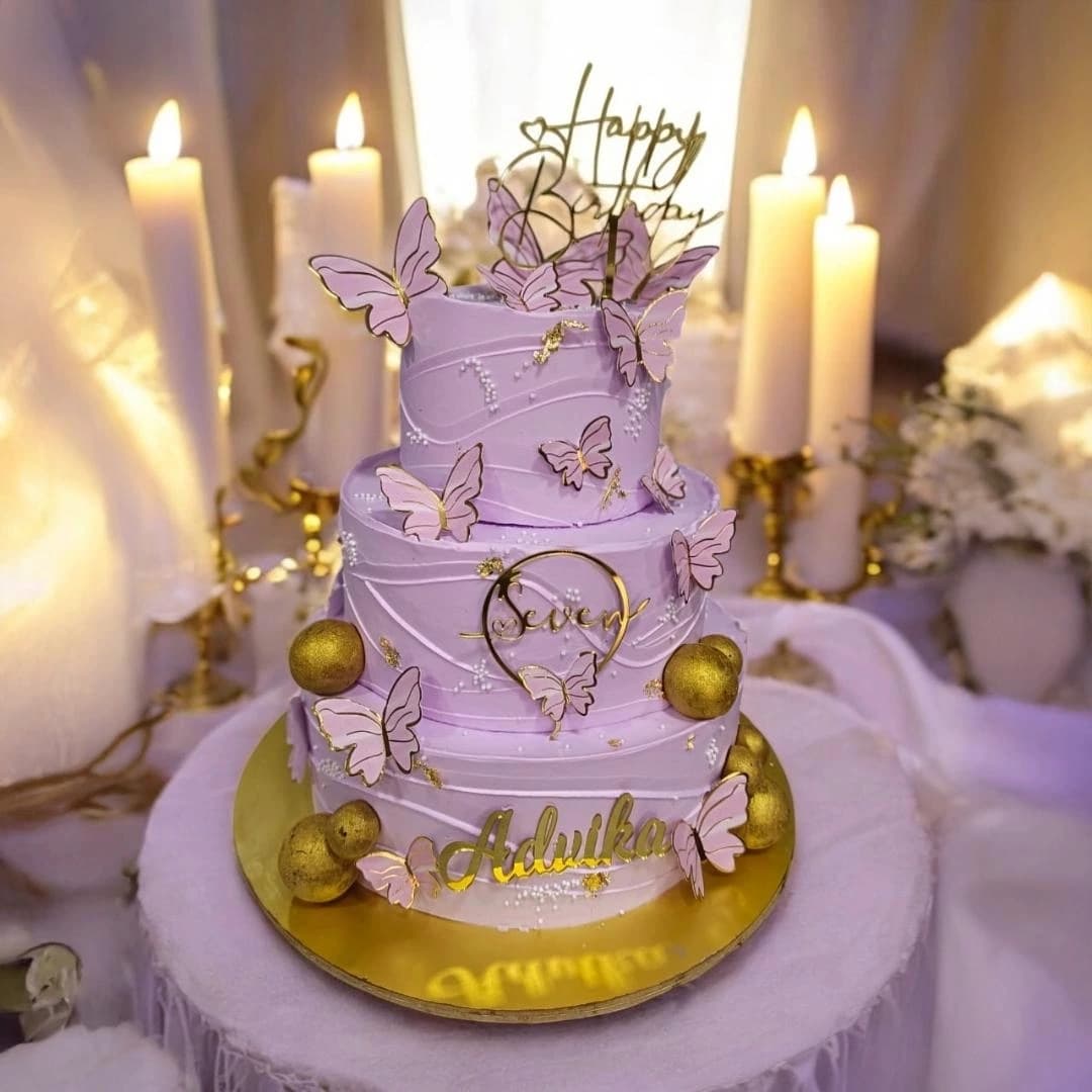 Butterfly Bliss 3 Tier Cake