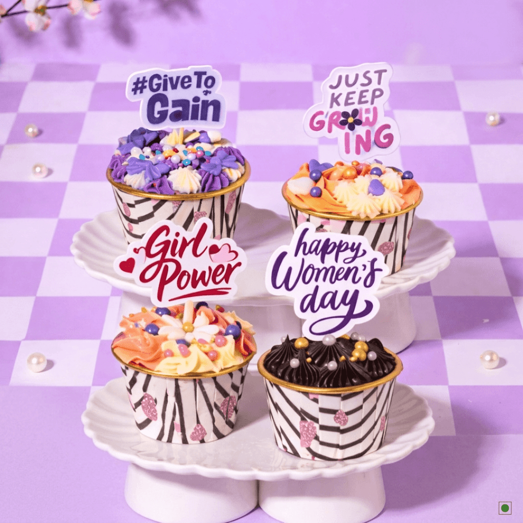 Women's Day Special Cupcakes Box of 4