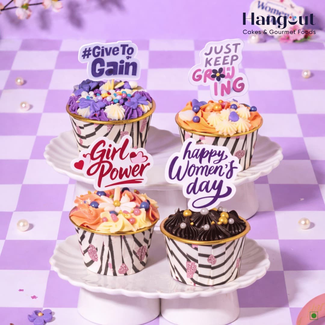 Women's Day Special Cupcakes Box of 4