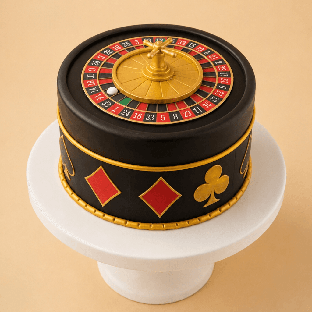 Casino Roulette Cake