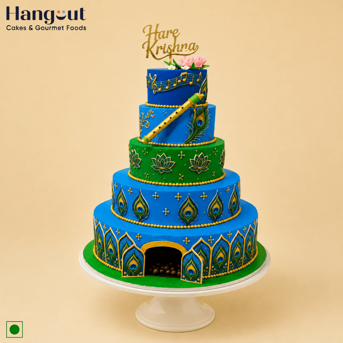 Divine Krishna Celebration Cake