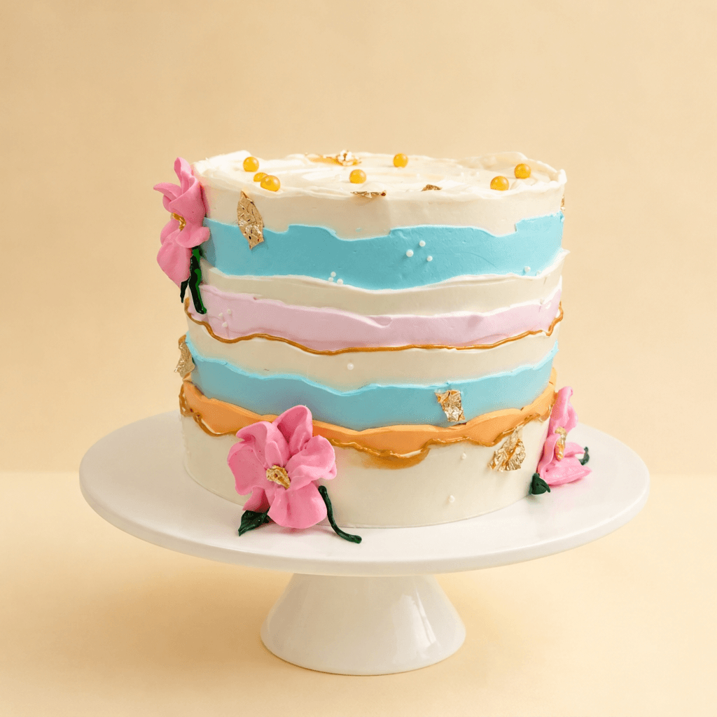 Pastel Bloom Cake