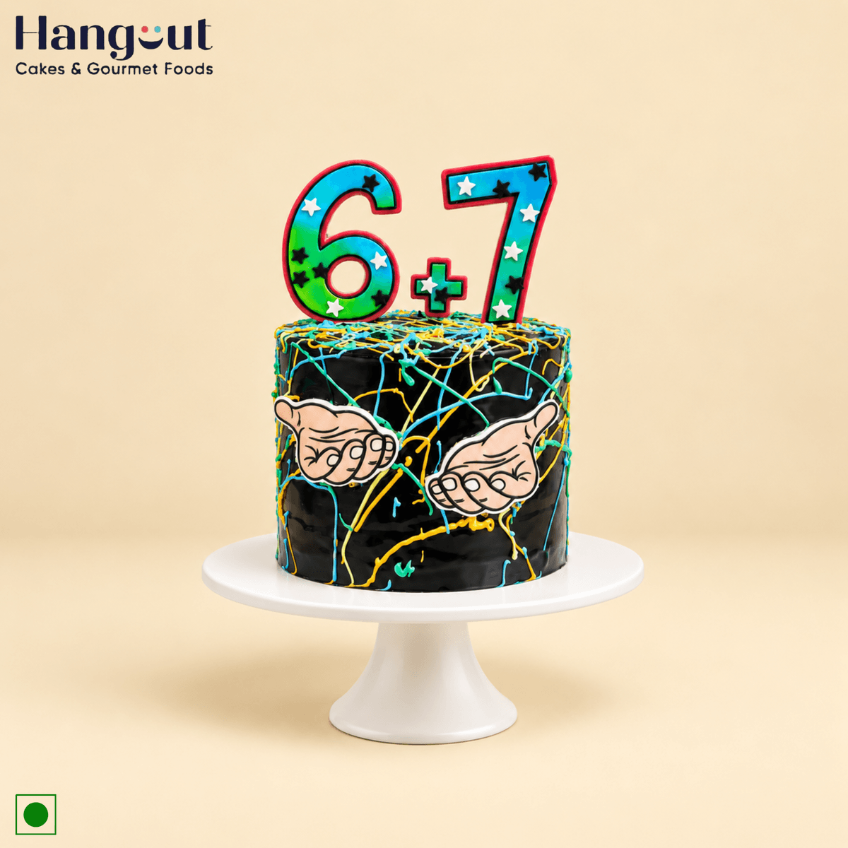 6+7 Funny Meme Cake