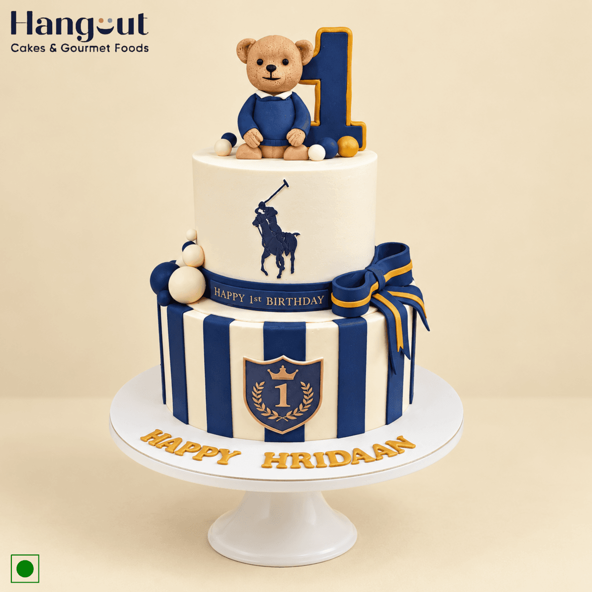 Little Polo First Birthday Cake