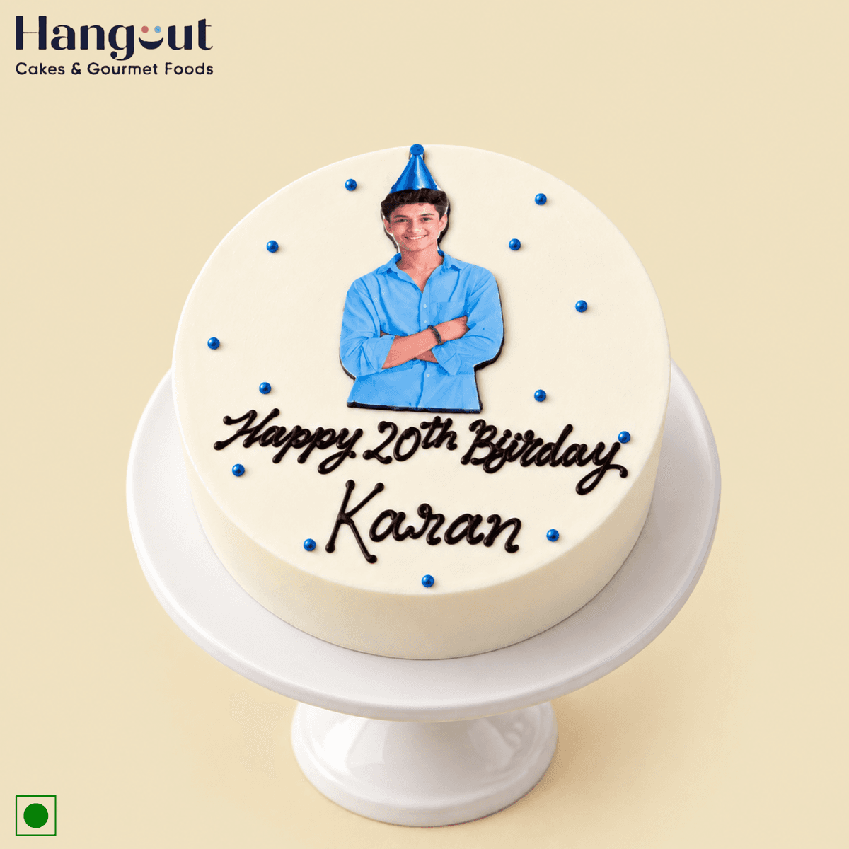 Personalized Photo Birthday Cake