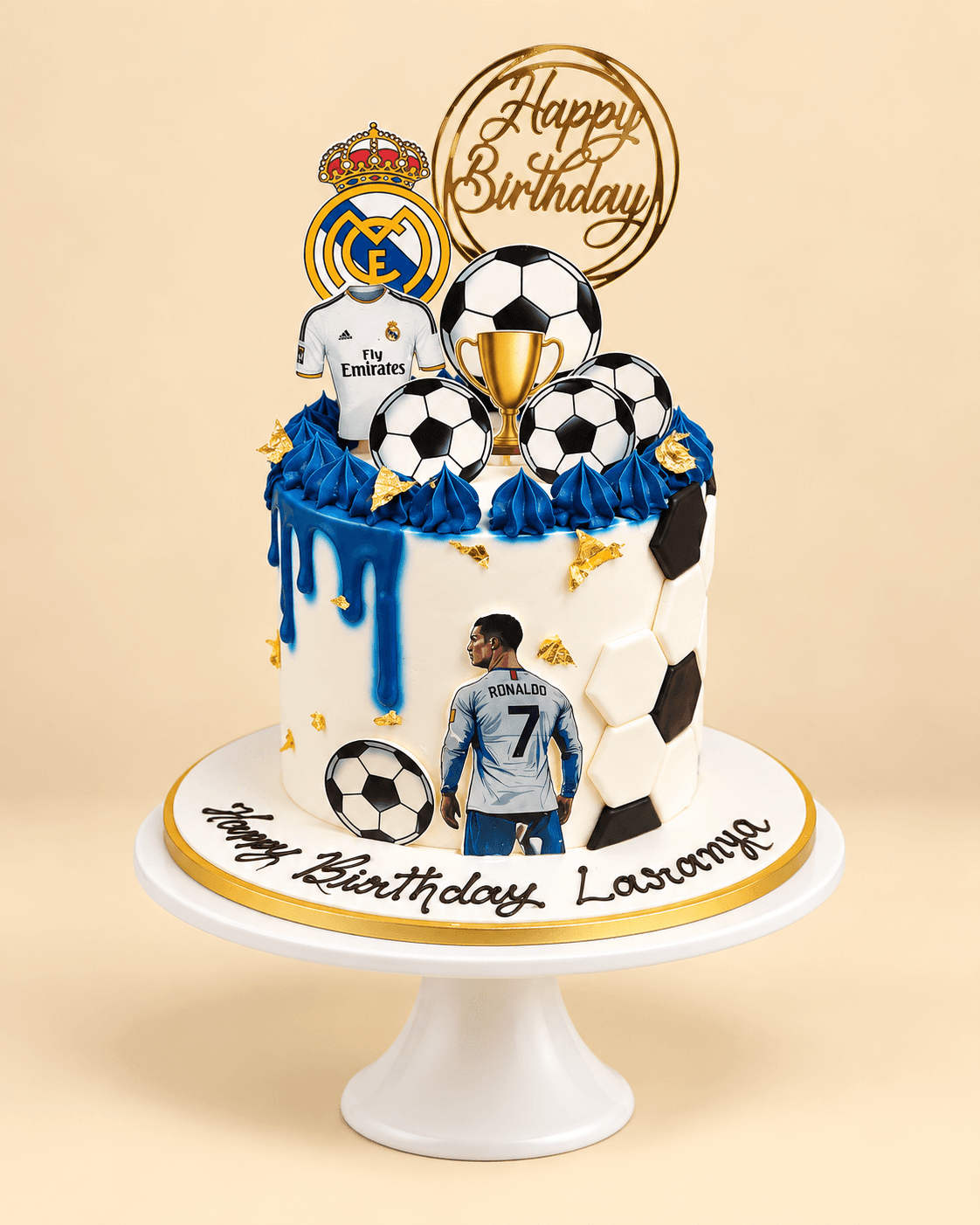 Ronaldo Football Theme Cake