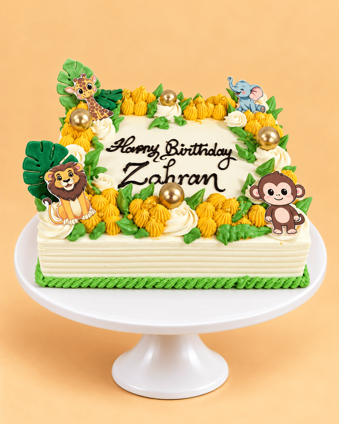 Jungle Friends Celebration Cake