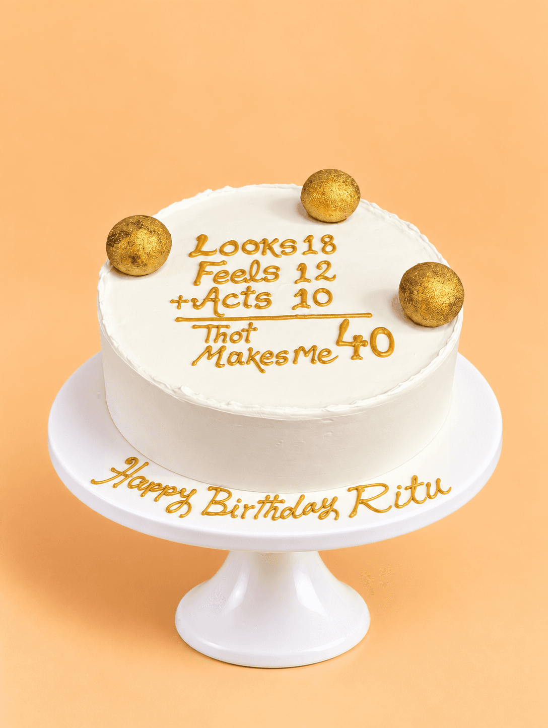 Forty & Fabulous Cake