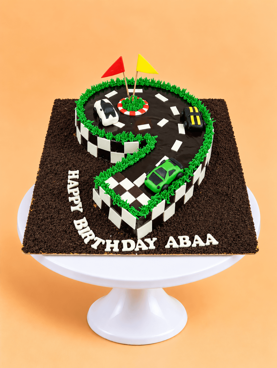 Speedway Number 9 Cake