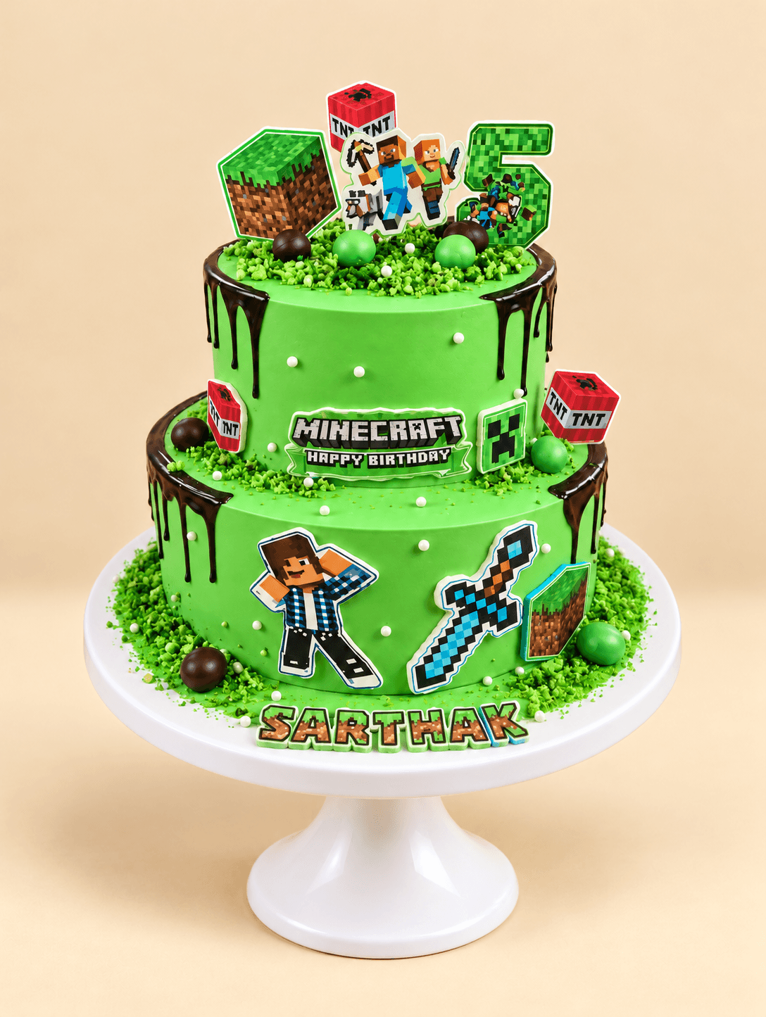 Minecraft Level 5 Adventure Cake