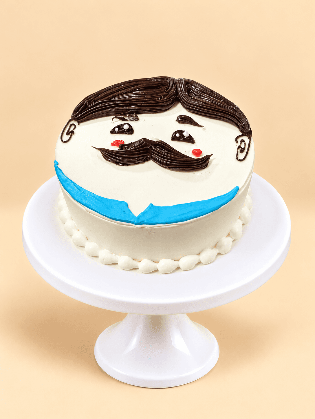 Gentleman Moustache Cake