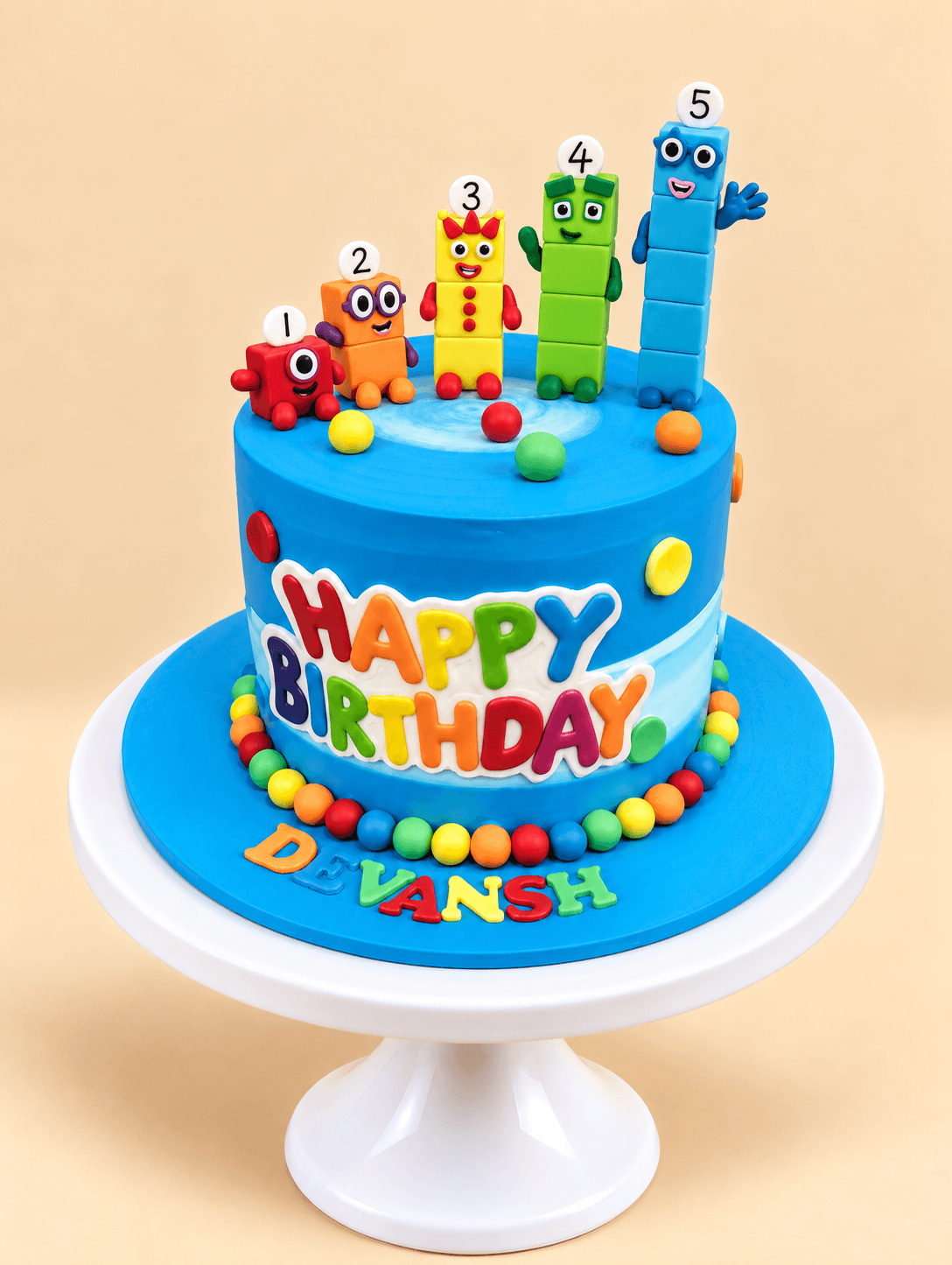 Numberblocks Birthday Fun Cake