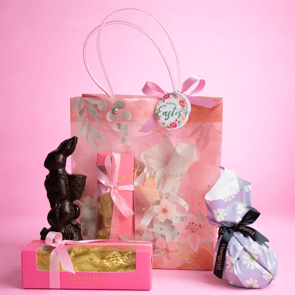 Easter Treat Gift Hamper Bag Pink