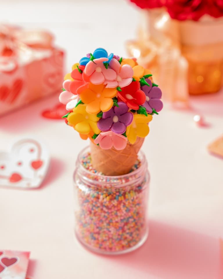 Valentine's Day Special Cone Cupcake