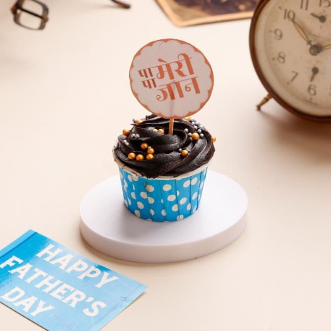 Father's Day Chocolate Sugarfree Cupcake