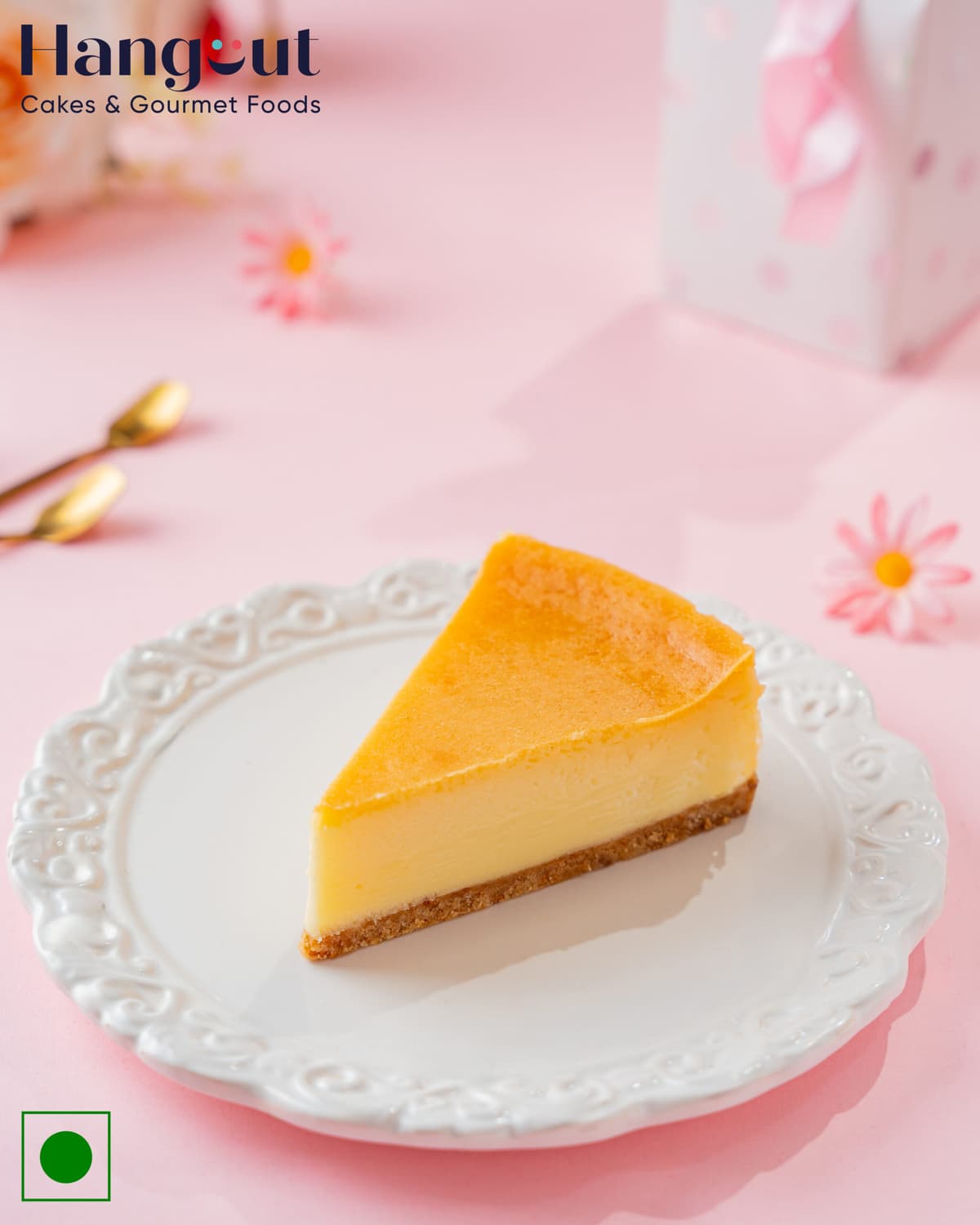 Classic New York Baked Cheese Cake Slice