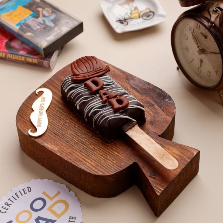 Father's Day Dark Chocolate Popsicle