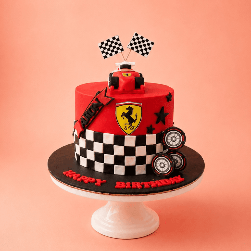 Ferrari Racing Champion Customized Cake